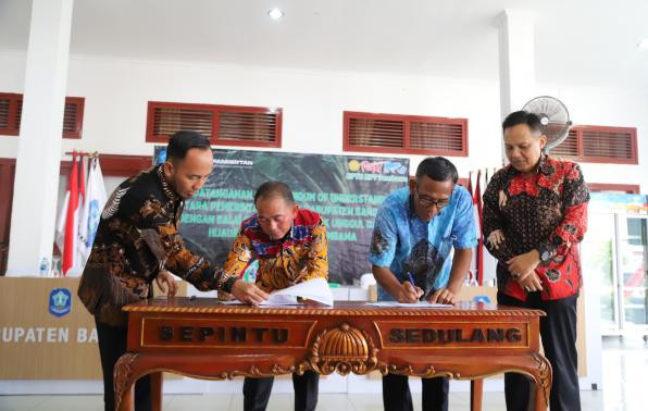 Penandatanganan MOU Pemkab Bangka dan BPTU HPT Sembawa