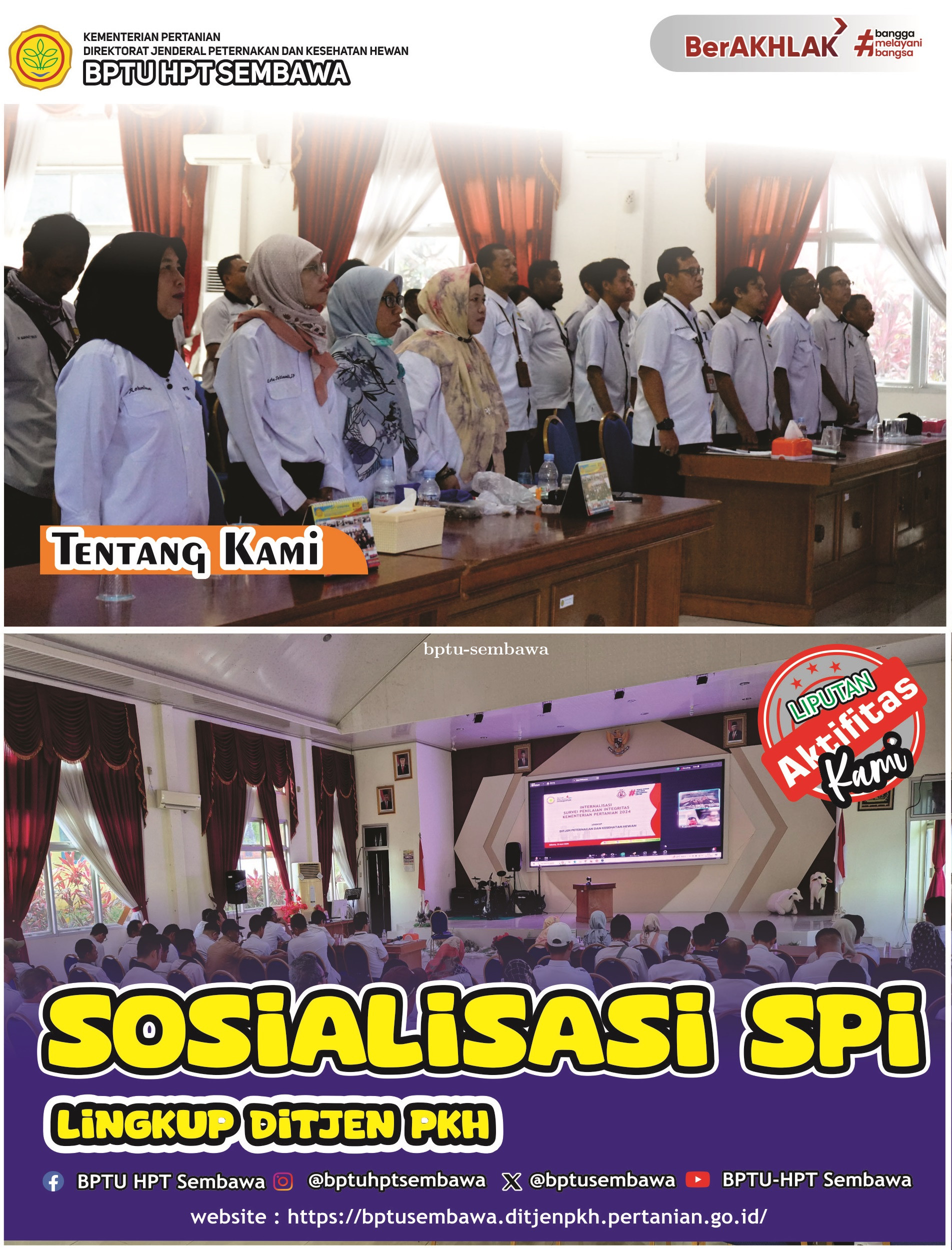 Sosialisasi Survei Penilaian Integritas (SPI) Lingkup Direktorat Jenderal Peternakan dan Kesehatan H