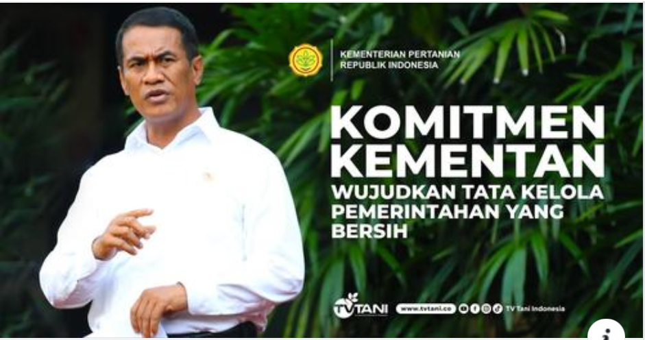 Komitmen Kementan mewujudkan tatakelola pemerintah yang bersih 